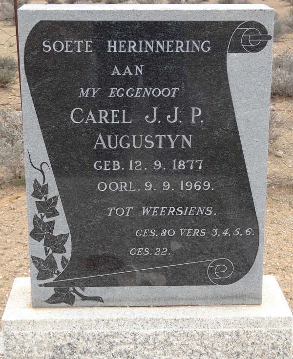 AUGUSTYN Carel J.J.P. 1877-1969