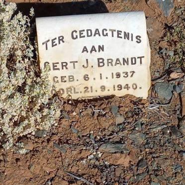 BRANDT Gert J. 1937-1940