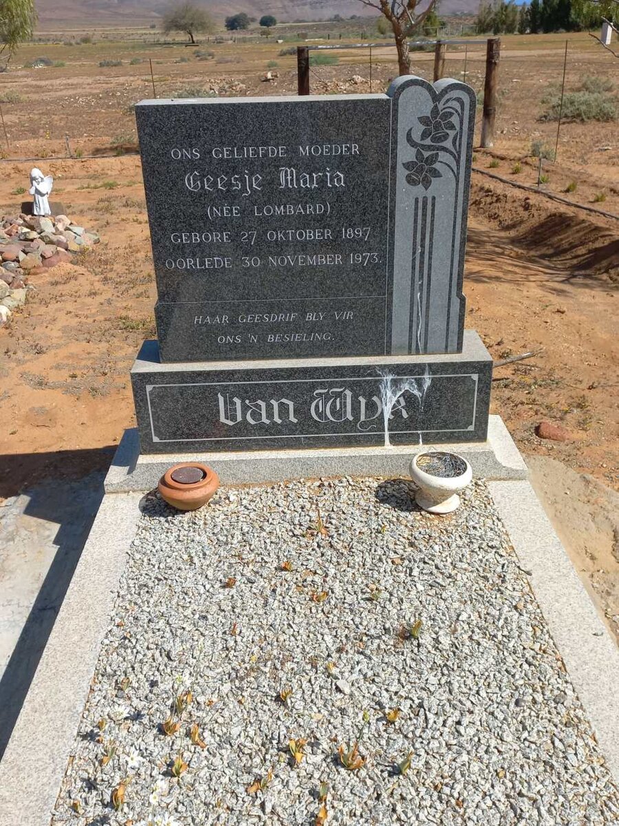 WYK Geesje Maria, van nee LOMBARD 1897-1973