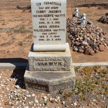 WYK Gerrit Jacobus van der Merwe, van 1841-1921 &amp; Anna Josina Wilhelmina LOUW 1845-1894