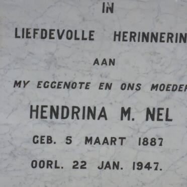 NEL Hendrina M. 1887-1947 _2