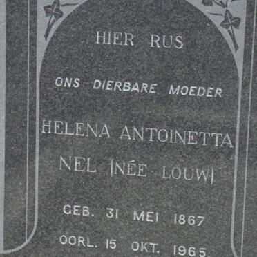 NEL Helena Antoinetta nee LOUW 1867-1965