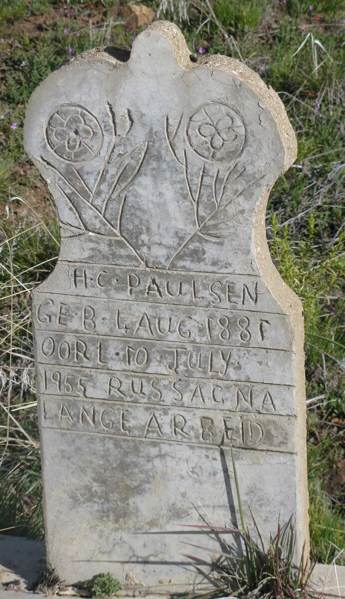 PAULSEN H.C. 1881-1955