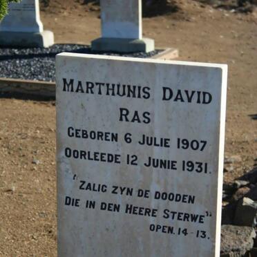 RAS Marthunis David 1907-1931