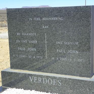 VERDOES Paul John 1940-1973 :: VERDOES Paul John 1968-1973