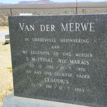 MERWE Claudius, van der 1911-1983 &amp; S.M MARAIS 1916-1976