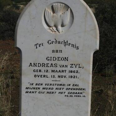 ZYL Gideon Andreas, van 1862-1921