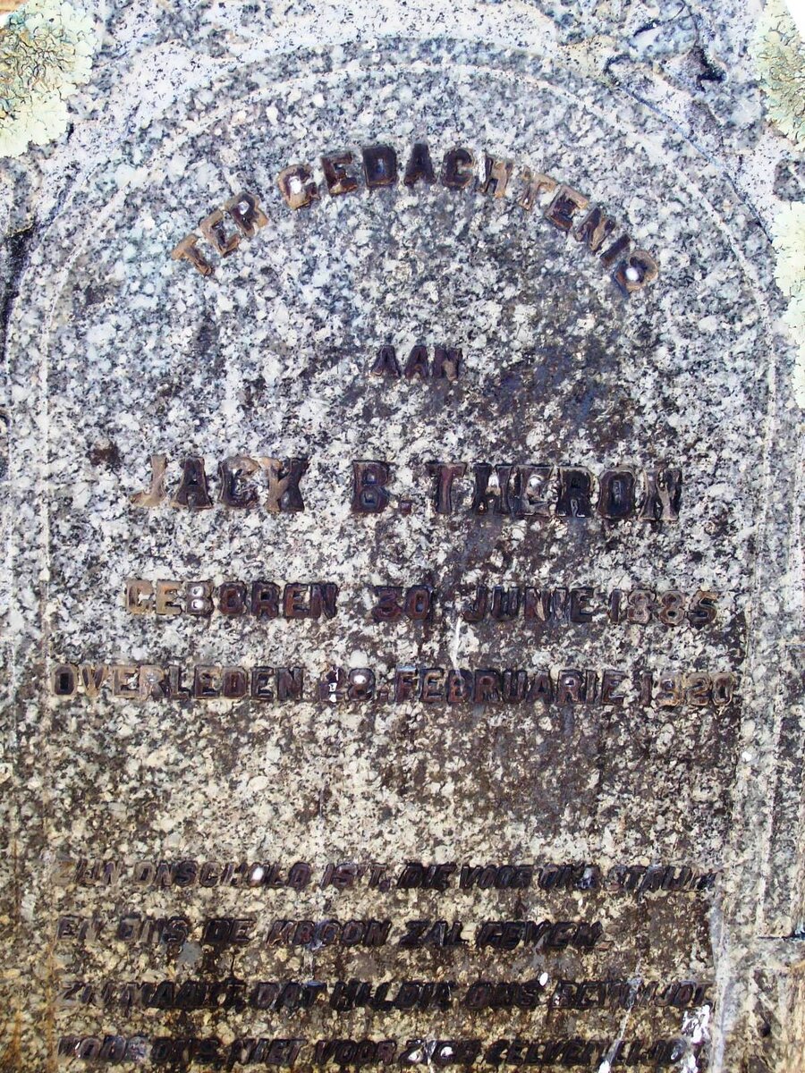 THERON Jack B. 1885-1920