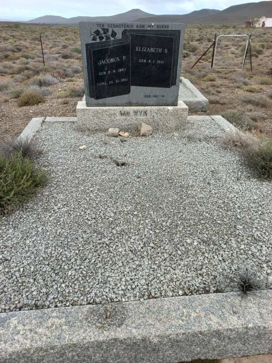 WYK Jacobus P., van 1893-1961 &amp; Elizabeth S. 1921-
