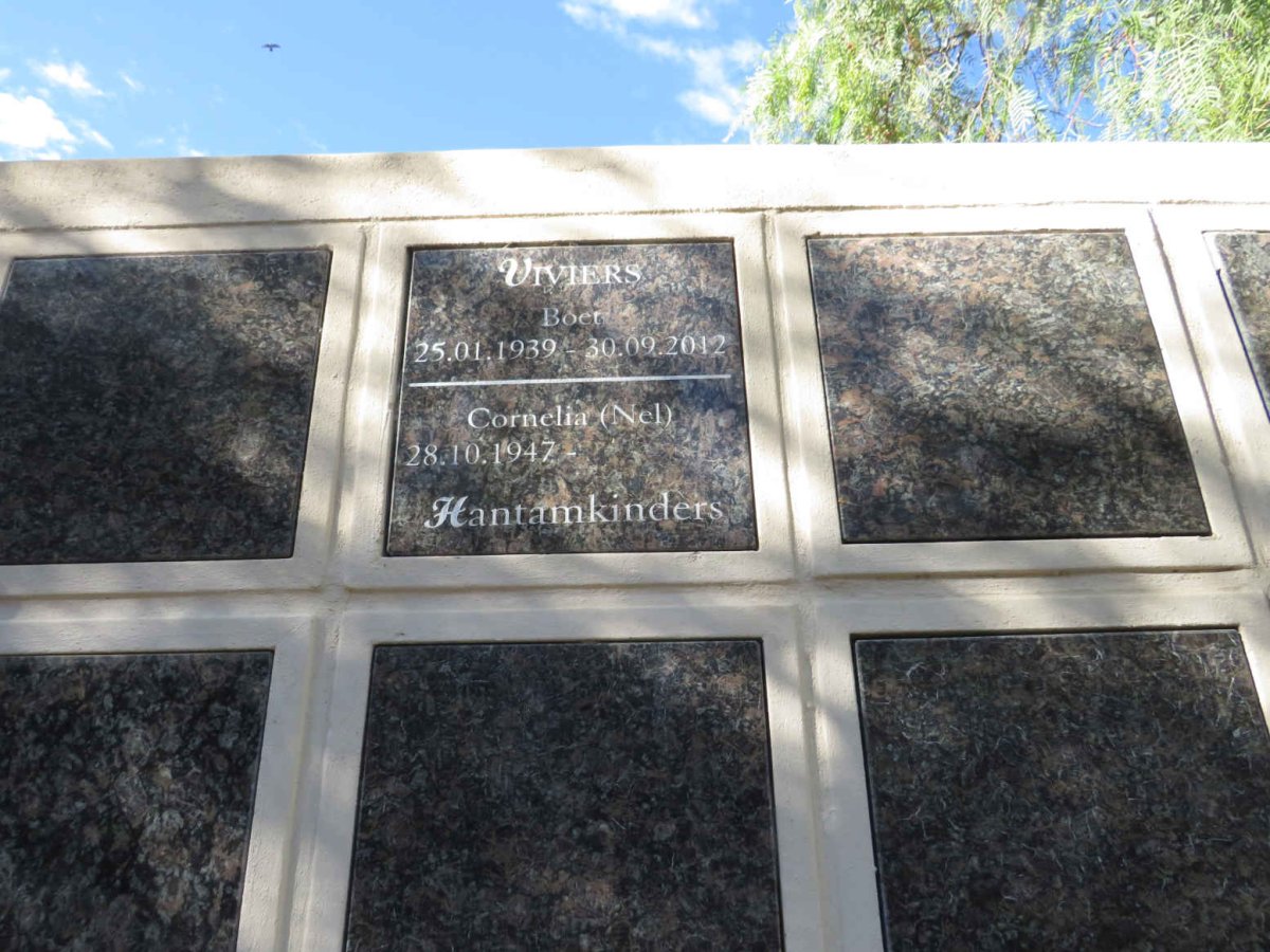 VIVIERS Boet 1939-2012 & Cornelia NEL 1947-