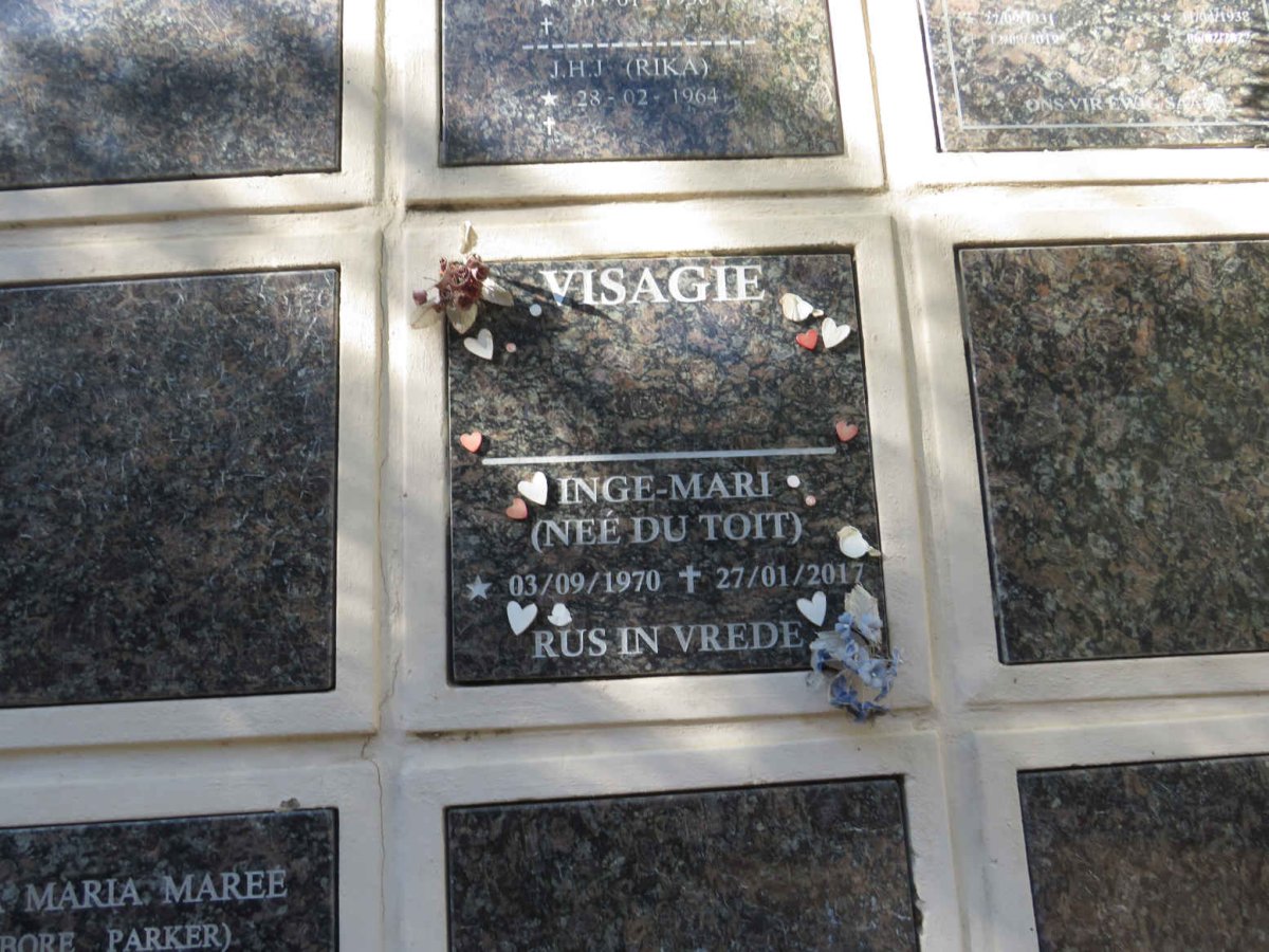 VISAGIE Inge-Mari nee DU TOIT 1970-2017