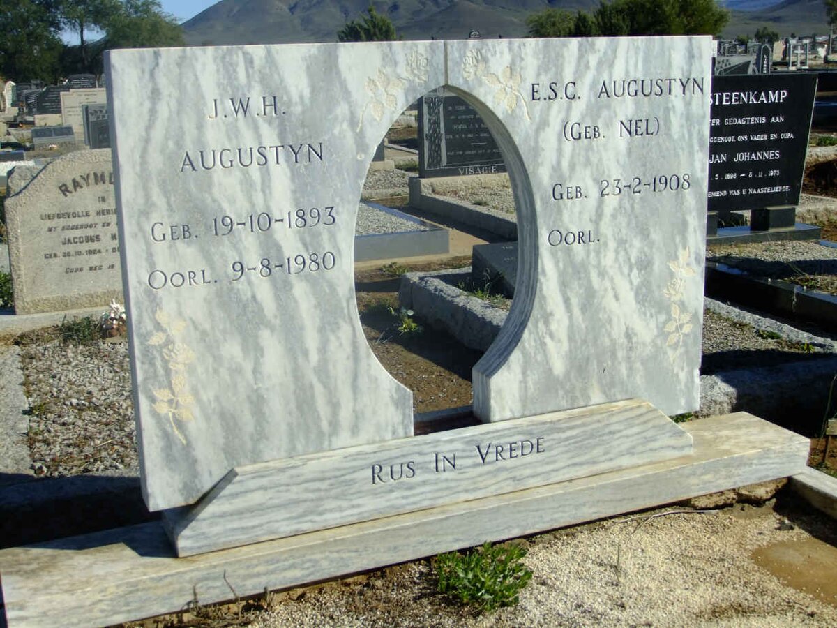 AUGUSTYN J.W.H. 1893-1980 &amp; E.S.C. NEL 1908-