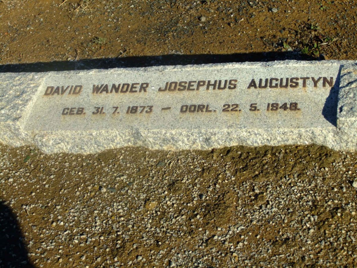 AUGUSTYN David Wander Josephus 1873-1948