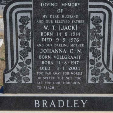 BRADLEY W.T. 1914-1976 &amp; Johanna C.N. VOLLGRAAFF 1917-2004