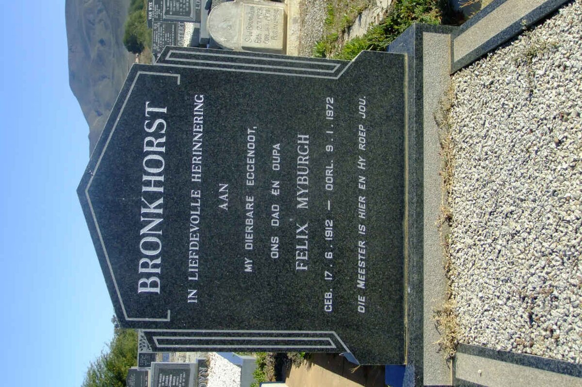 BRONKHORST Felix Myburgh 1912-1972