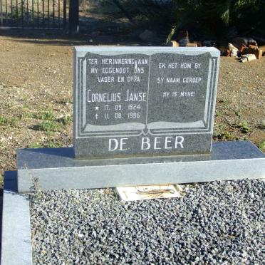 BEER Cornelius Janse, de 1924-1996