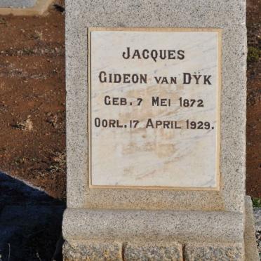 DYK Jacques Gideon, van 1872-1929