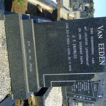 EEDEN J.F., van 1920-1978