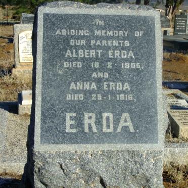 ERDA Albert -1905 &amp; Anna -1916