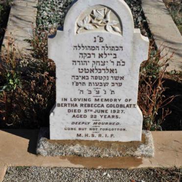 GOLDBLATT Bertha Rebecca -1927