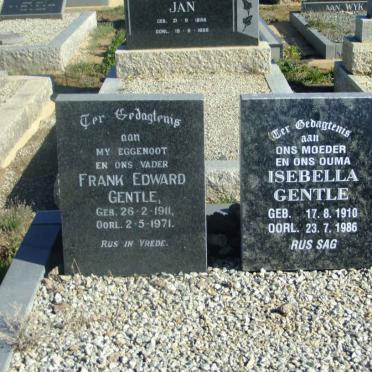 GENTLE Frank Edward 1911-1971 &amp; Isebella 1910-1986