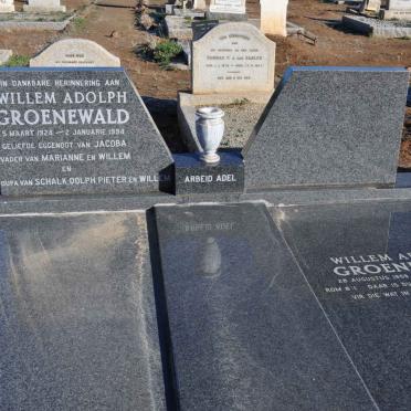 GROENEWALD Willem Adolph 1924-1994 :: GROENEWALD Willem Adolph 1959-1998