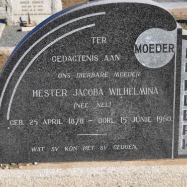KLERK Hester Jacoba Wilhelmina, de nee NEL 1878-1960