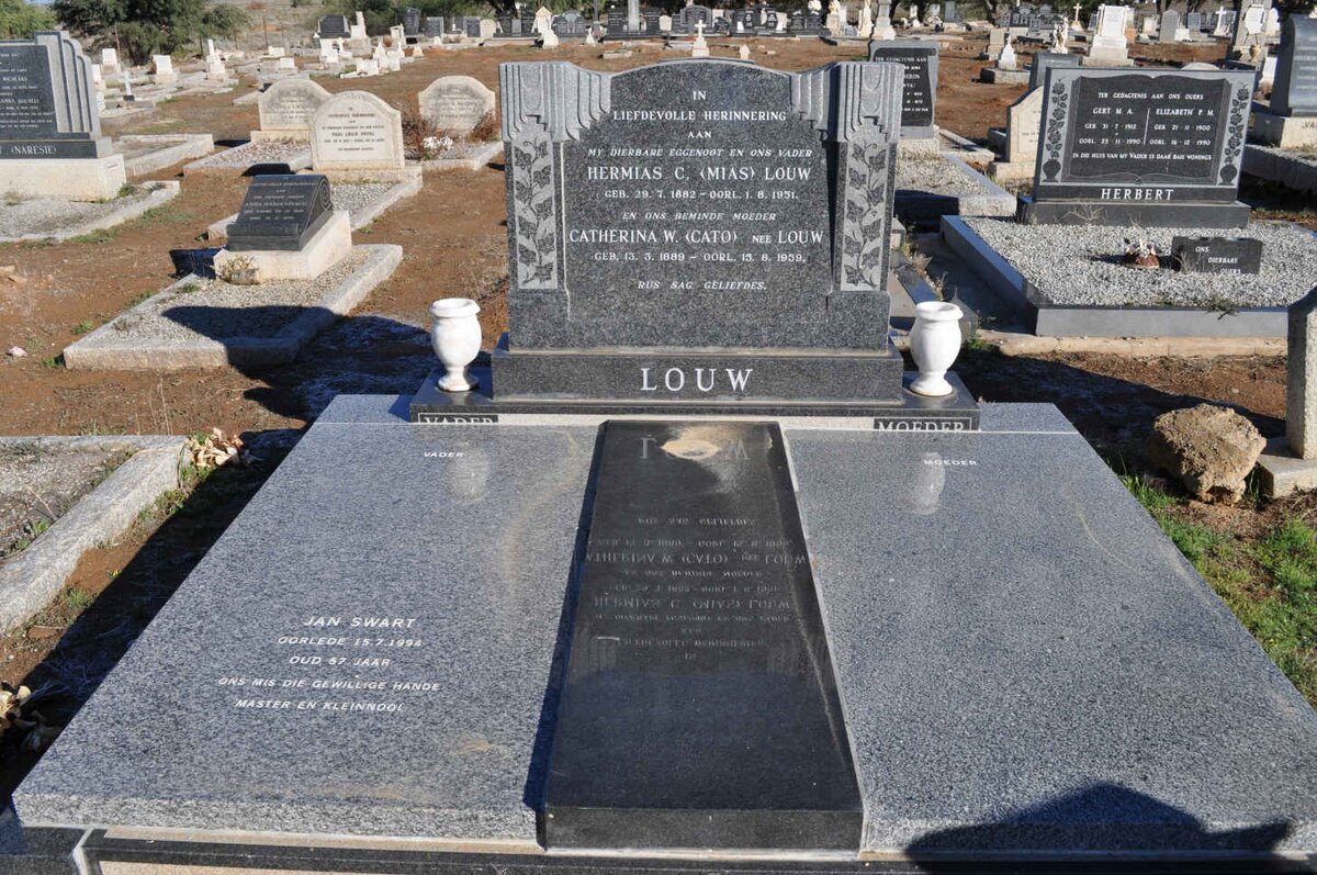 LOUW Hermias C. 1882-1951 &amp; Catherina W. LOUW 1889-1959 :: SWART Jan -1994