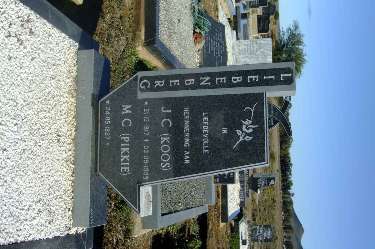 LIEBENBERG J.C. 1917-1995 &amp; M.C. 1927-