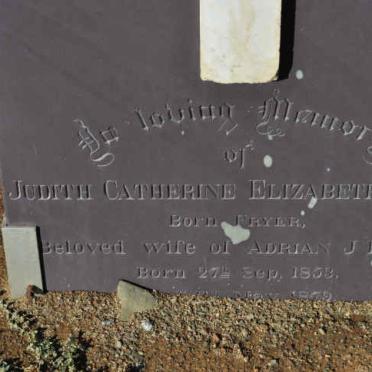 LOUW Judith Catherine Elizabeth nee FRYER 1853-1879