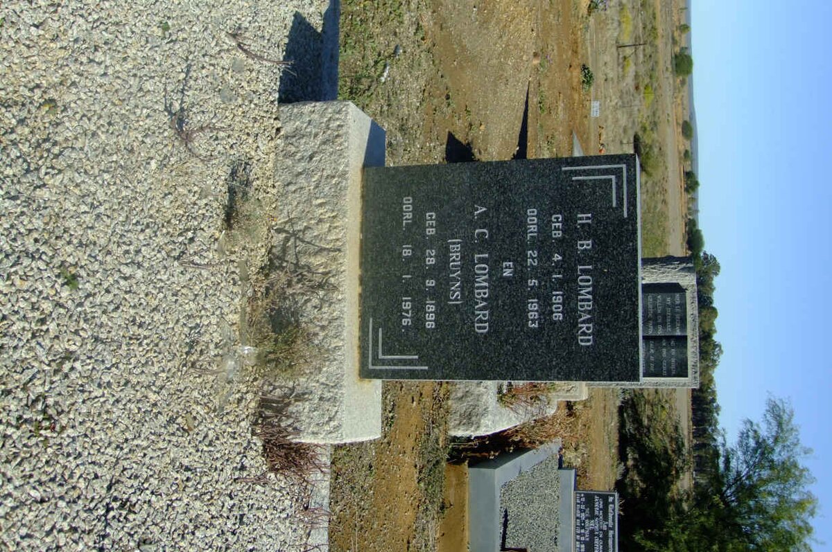 LOMBARD H.B. 1906-1963 &amp; A.C. BRUYNS 1896-1976