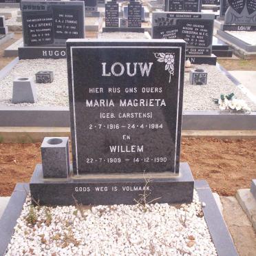 LOUW Willem 1909-1990 &amp; Maria Magrieta CARSTENS 1916-1984