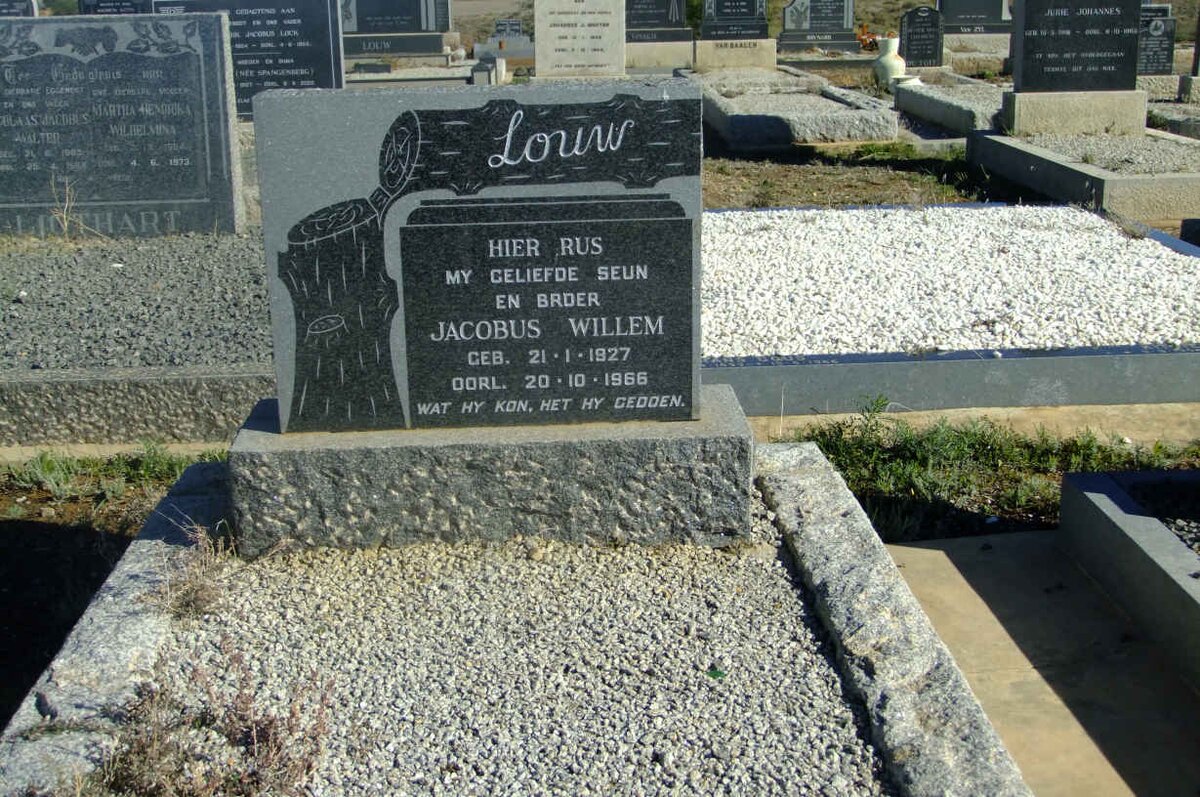LOUW Jacobus Willem 1927-1966