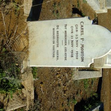 MOUTON Carel P. 1902-1928