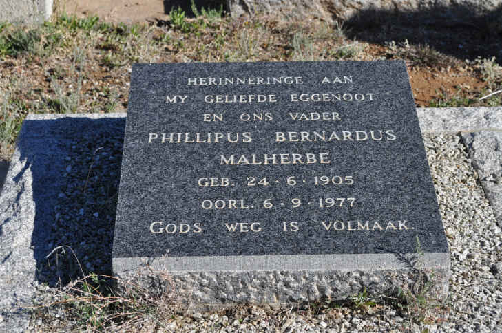 MALHERBE Phillipus Bernardus 1905-1977