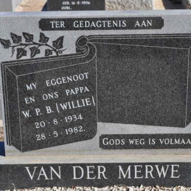 MERWE W.P.B., van der 1934-1982