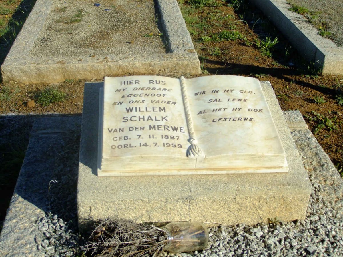 MERWE Willem Schalk, van der 1887-1959