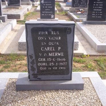 MERWE Carel P., v.d. 1886-1977