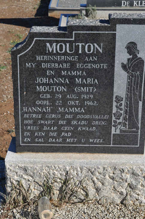 MOUTON Johanna Maria nee SMIT 1929-1962