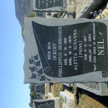 NEL Ockert Phillippus Hermanus 1901-1970 &amp; Aletta Susanna PRINS 1917-2004