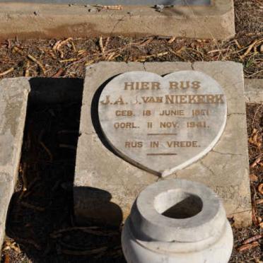 NIEKERK J.A.J., van 1851-1941