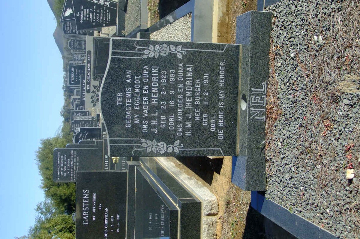 NEL J.H.L. 1923-1983 &amp; H.M.J. BURGER 1931-