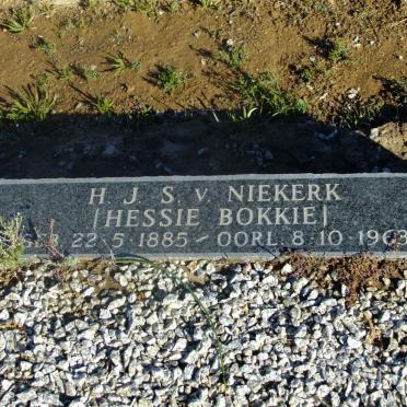 NIEKERK H.J.S., van 1885-1963