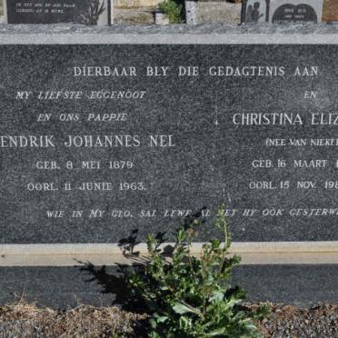 NEL Hendrik Johannes 1879-1963 &amp; Christina Elizabeth VAN NIEKERK 1888-1984