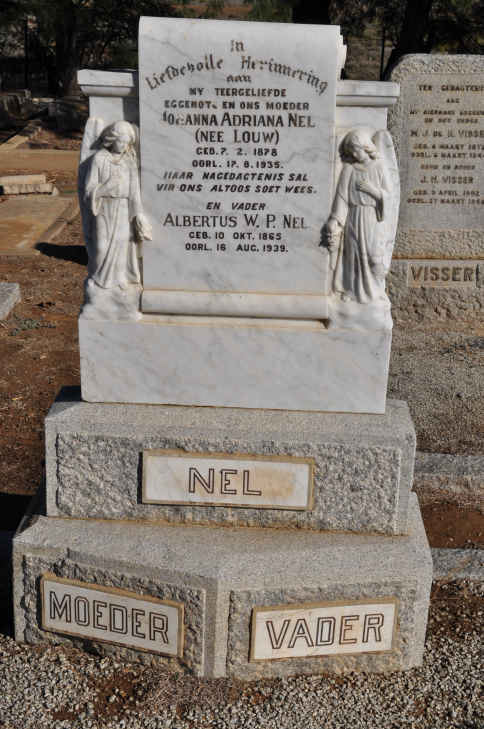 NEL Albertus W.P. 1865-1939 &amp; Johanna Adriana LOUW 1878-1935