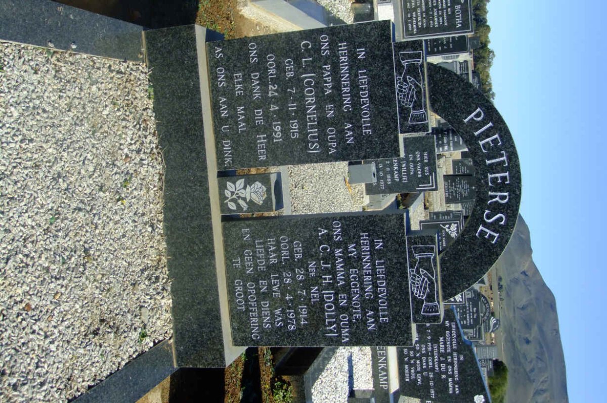 PIETERSE C.L. 1915-1991 &amp; A.C.J.H. NEL 1914-1978