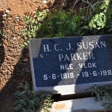 PARKER H.C.J. Susan nee VLOK 1918-1980