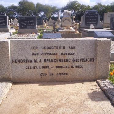 SPANGENBERG Hendrina M.J. nee VISAGIE 1859-1953