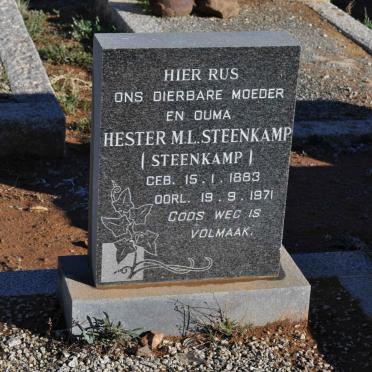 STEENKAMP Hester M.L. nee STEENKAMP 1883-1971