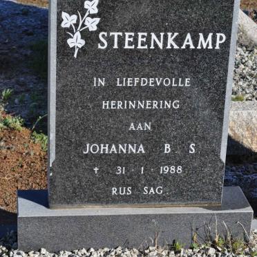 STEENKAMP Johanna B.S. -1988